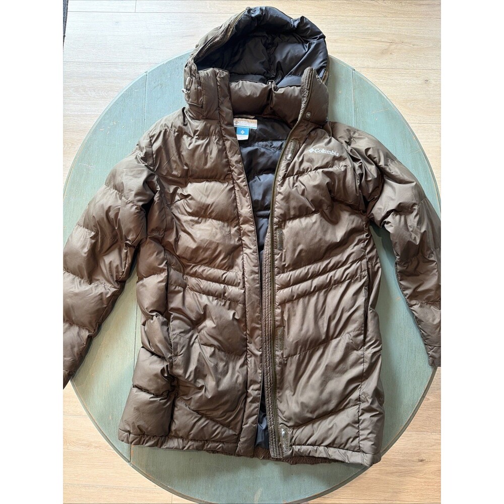 Columbia Women’s Peak To Park Mid Insulated Puffer Brown Jacket Size Medium